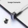 SUNKANDI USB4.0 40 Гбит/с OTG-адаптер 240 В Быстрая зарядка Конвертер Угловой USB Type-C Кабель для передачи данных для MacBook Ноутбука Телефона 8K60 Гц