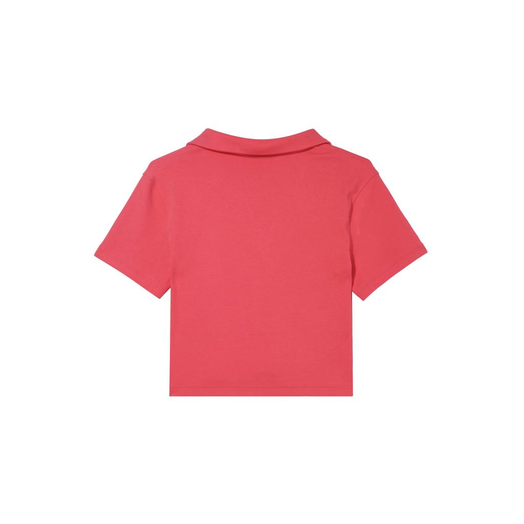 (WMNS) Женский топ-поло Nike Sportswear Essential с коротким рукавом 'Розовый' DV7885-648