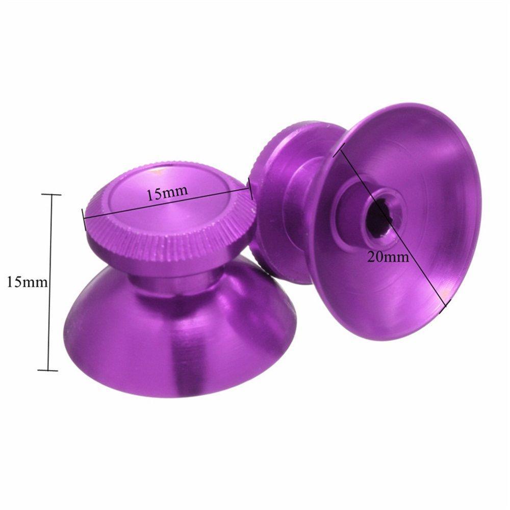 2pcs Game Metal Caps Cover Analog Thumbstick Controller Joystick Grip Aluminum