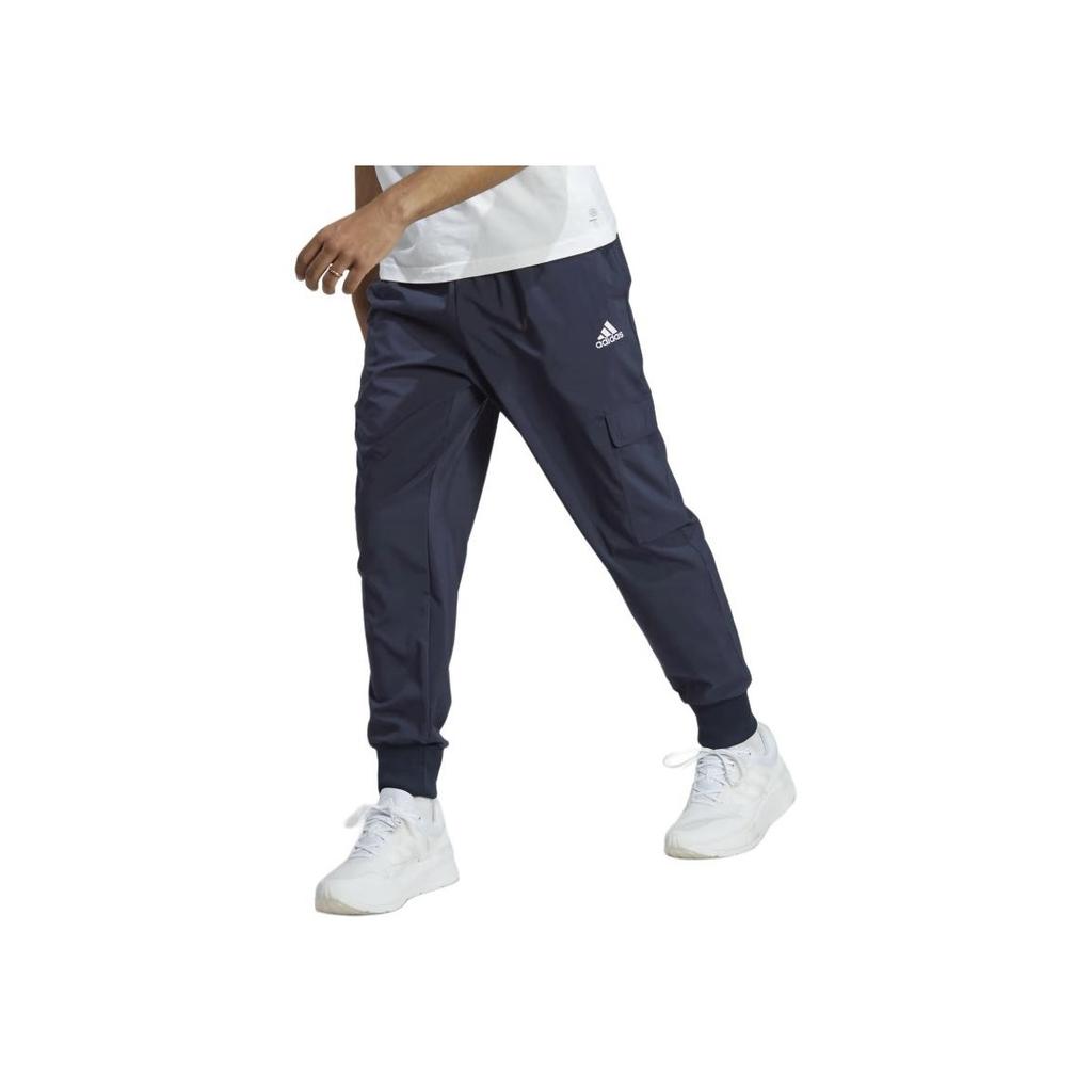 Adidas Essentials M Sl C 7/8 Pt Casual Fit Mid Waist Solid Color Tapered Woven Pants Men Pants Legend-Ink HA4349