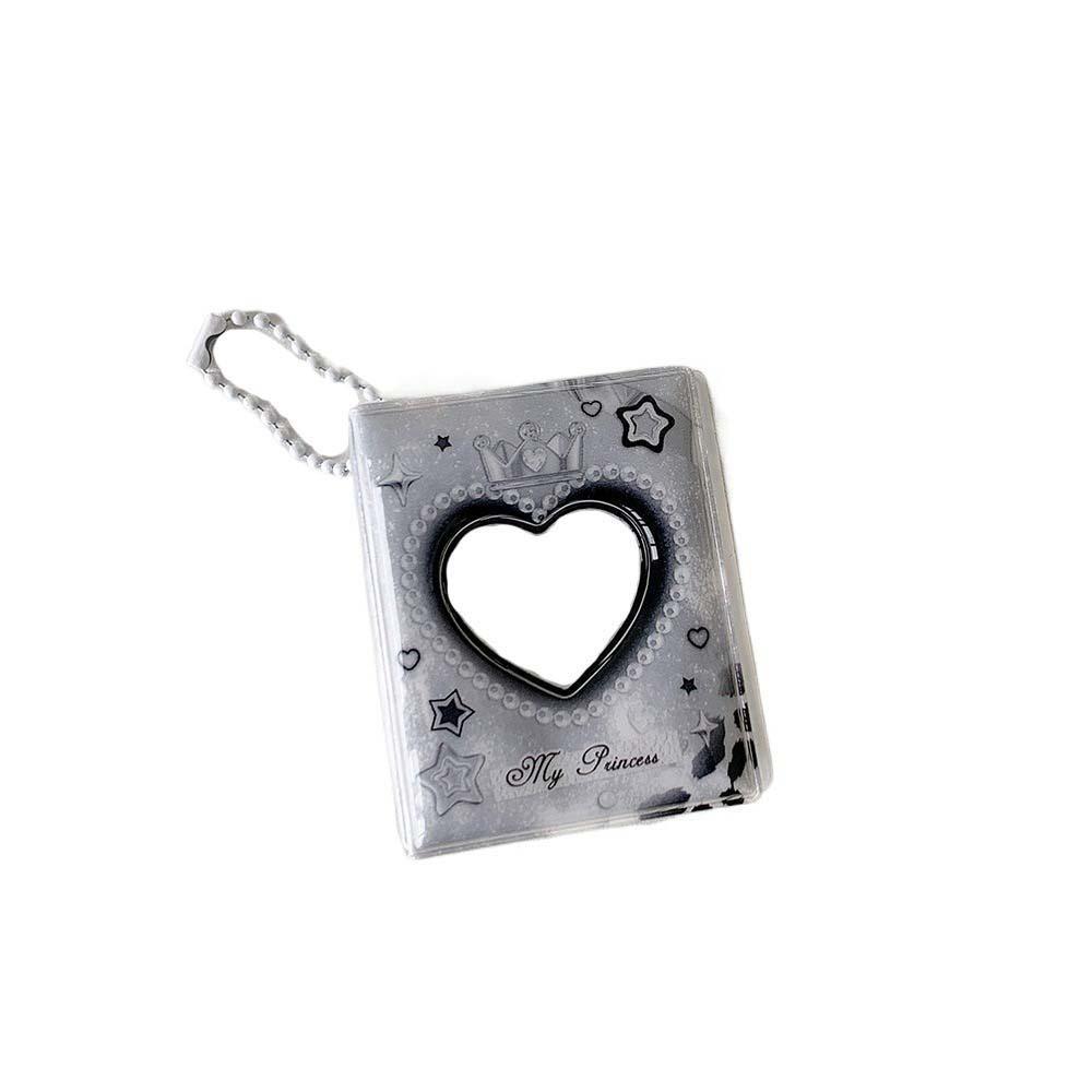 PVC Card Cover Korean Photocard Holder Mini Crown Love Heart Card Protective Case Student Friends