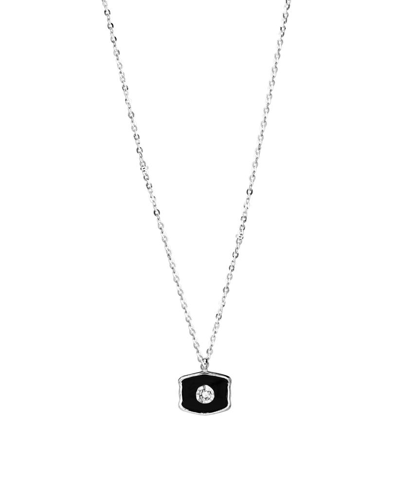 Fademine Black Coat Of Arms Necklace