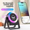 Индукционный Rgb Держатель для Мобильного Телефона Беспроводной Bluetooth Динамик Портативное Аудио для Улицы Настольный Сабвуфер