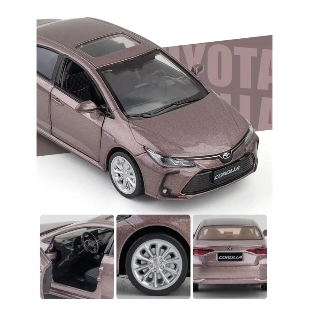 1/33 TOYOTA Corolla Hybrid Alloy Car Die Литая игрушечная модель автомобиля Звук и свет Детские игрушки Коллекционные предметы Подарок на день рождения