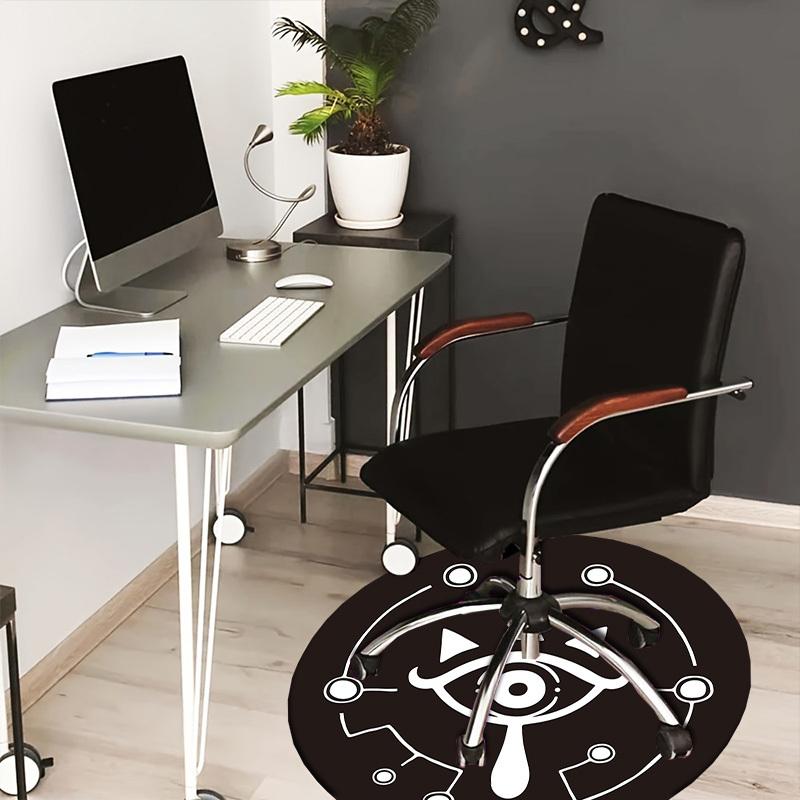 1pc China Yunnan Animation Festival Round carpet, Made of Polyester,Perfect for Decorating Office Chairs, Living Rooms fplt100