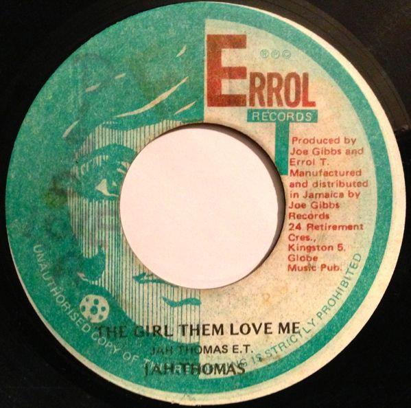 7-дюймовая пластинка JAH THOMAS JOE GIBBS THE PROFES The Girl Them Love Me Ugly Man NONE Errol T Records Ямайка Регги Ска Даб Б/у