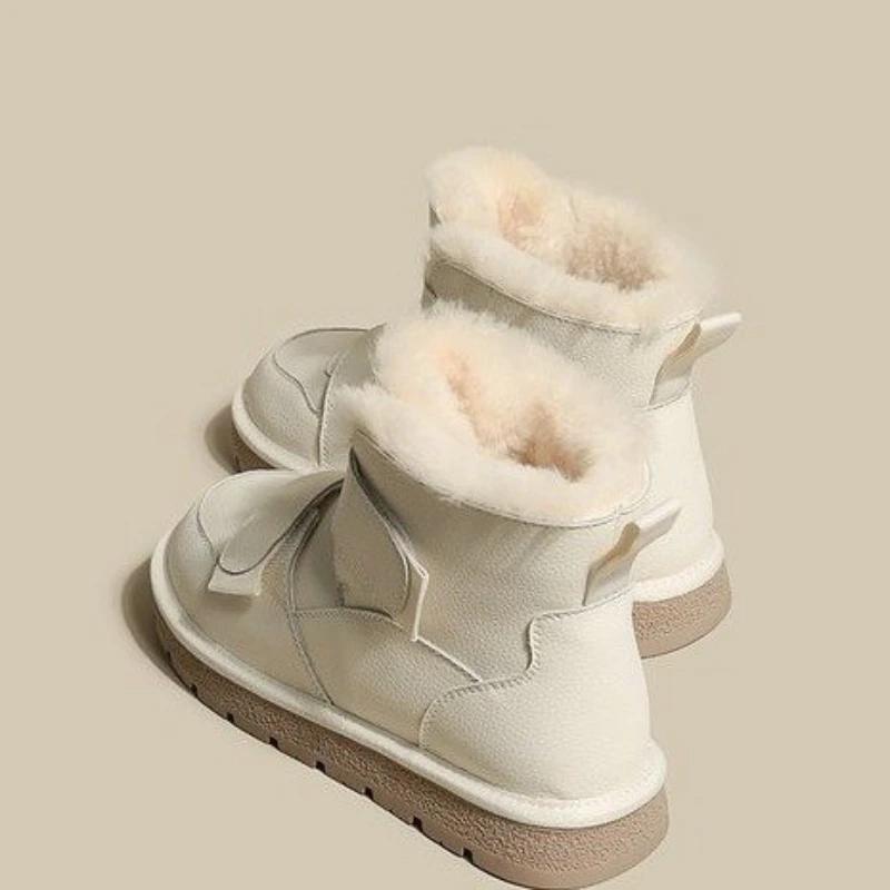 Новые зимние женские ботинки, толстые меховые плюшевые женские зимние ботинки на платформе, сохраняющие тепло, ботильоны, водонепроницаемые кроссовки для отдыха на открытом воздухе, Botas Mujer