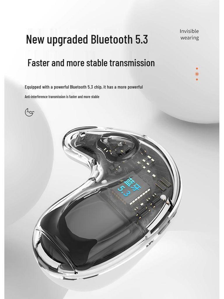 2025 Ultra-Thin Invisible Wireless Sleep Earphones: Comfortable, In-Ear, Long Battery Life, Low Latency, Perfect for Side Sleepers and Sports.