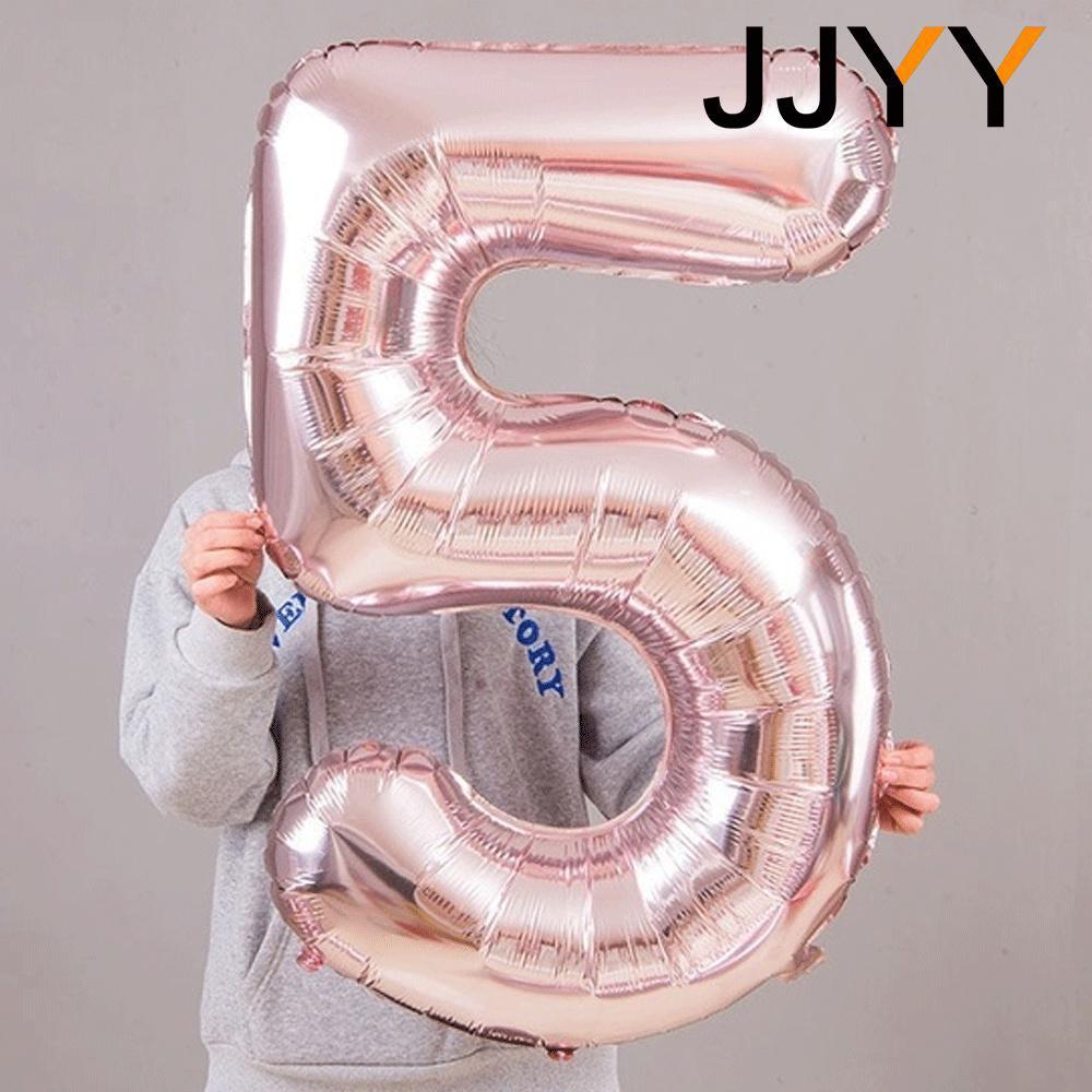 Foil Numbered Balloons 0-9 Balloons Birthday Wedding Birthday Decorations Supplies Anniversary Gift Party Decoration 32Inch 1PC 5