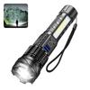 Rechargeable LED Flashlight Zoomable Torch with LED Display 7 Modes Waterproof High Power Hand Light Outdoor Wilderness Camping