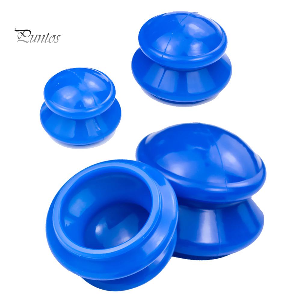 Puntos силиконовый 4шт. массажер для тела, влагопоглотитель, антицеллюлитный вакуумный баночный стаканчик