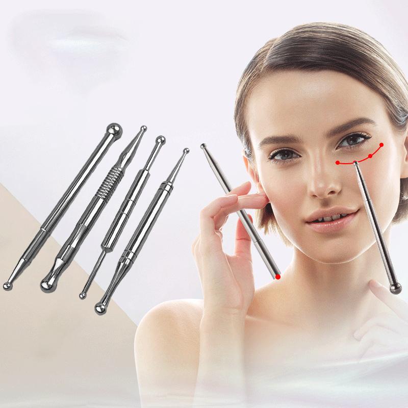 Ручная акупунктурная ручка Terahertz Energy Stone Massage Tool Trigger Point Massager Stick For Face Body Relax Facial Reflexology