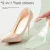 Силиконовые накладки на пятку, противоскользящие подушечки для женских туфель на высоком каблуке