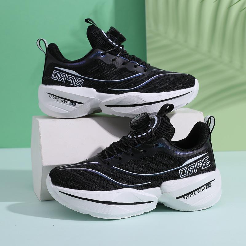 Новые легкие спортивные кроссовки для девочек с нескользящей подошвой и вращающейся пряжкой - Детские беговые кроссовки Chitu 8pro