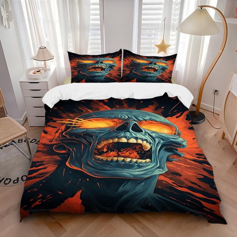 3pcs bedding set Mutant Includes 1 Comforter + 2 Pillowcases, Without Pillow Inserts, Soft Comfortable, Lightweight Breathable, Printed Home