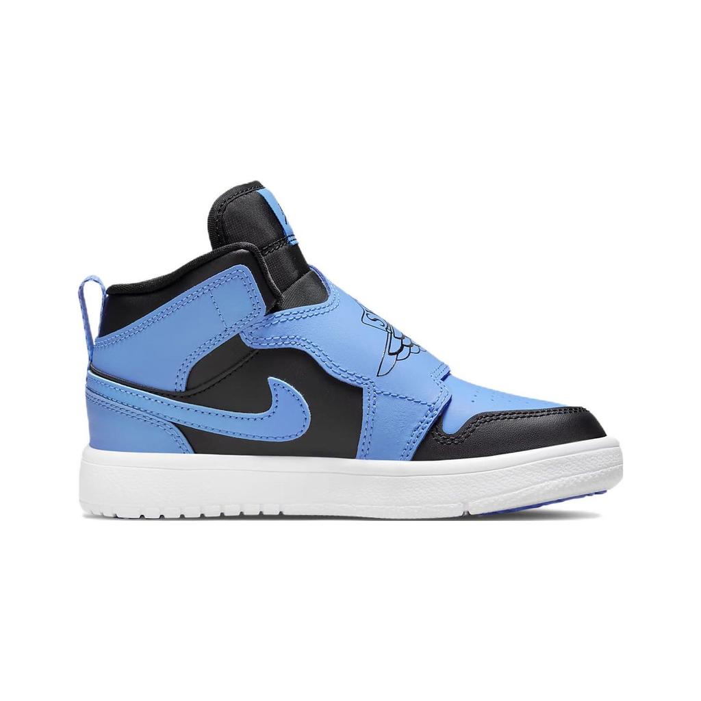 Air Jordan Sky Jordan 1 PS Черно-синие Детские Баскетбольные Кроссовки BQ7197-041