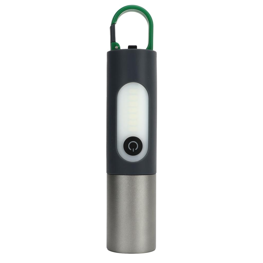 Уличный фонарик с телескопическим зумом, перезаряжаемый через USB, 4 режима освещения, сверхяркий фонарик с крючком для кемпинга