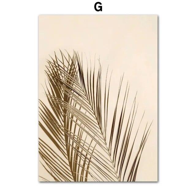 Бохо природный пейзаж озеро волна пальма фреска скандинавские постеры настенная живопись на холсте и принты картинки для декора гостиной