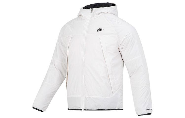 Nike Мужская черная пуховая куртка с капюшоном, умеренно стеганая, утепленная куртка DH2784-030