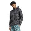Мужская куртка Adidas Own the Run AOP, Серая, Размер M, KQF04, Четыре/Черная (JN6327),