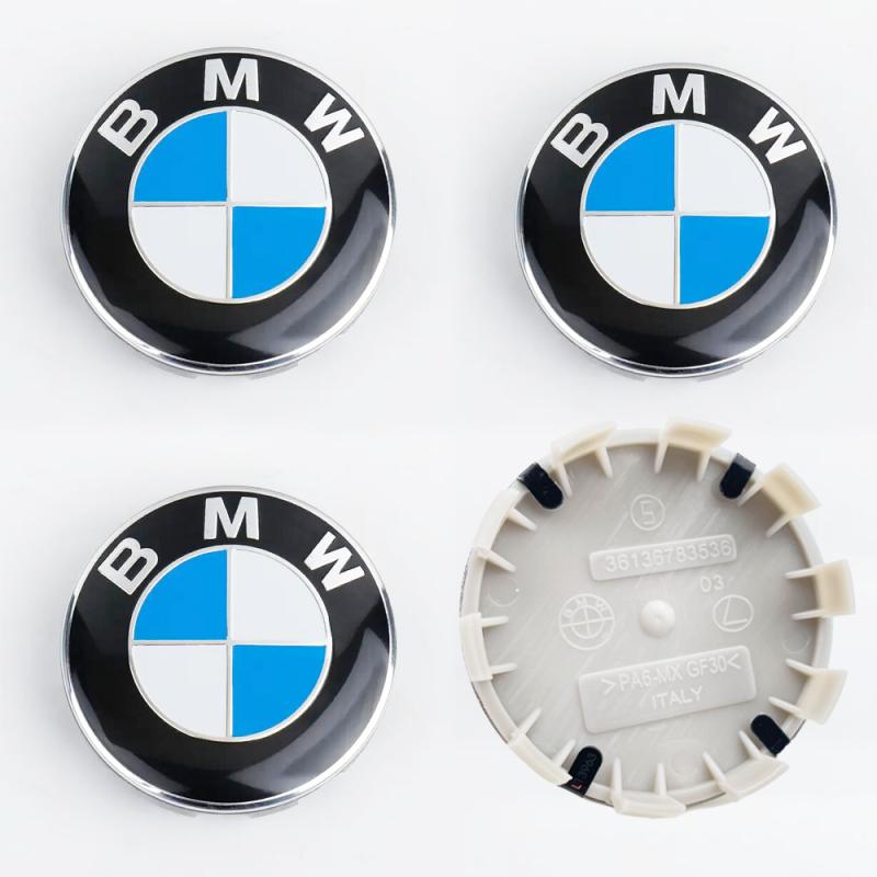 For BMW M E46 E90 E60 Car Sticker 4Pcs 56mm 68mm Car Wheel Hub Center Caps Corrosion Resistant Rim Hub Cover Emblems Auto Exterior Parts For BMW new