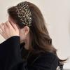 Y2k Leopard Hairband Temperament Women Hair Hoop Retro Wide Headband Hair Accessories