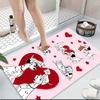 Dalmatian Love Hearts Carpet Rug Soft Washable Anti Slip Home Living Room Sofa Mats Personalized Christmas Rug