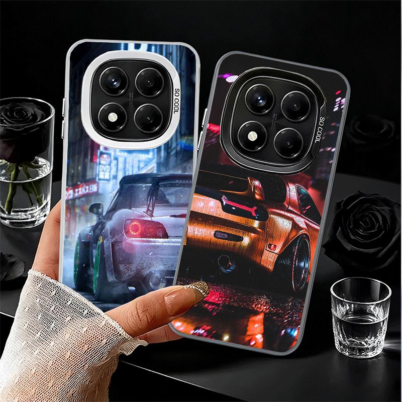 Япония JDM Спортивные Автомобили Тема Мягкий Чехол для Телефона для Xiaomi Redmi Note 13 14 15 Pro Plus 12S 12 11S 11 11T 10S 10 Ударопрочный Чехол Ba
