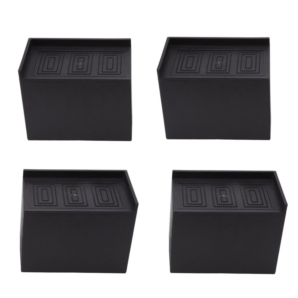4 шт. прочная черная подставка 5 дюймов квадратная увеличенная расширенная мебельная подставка для офиса