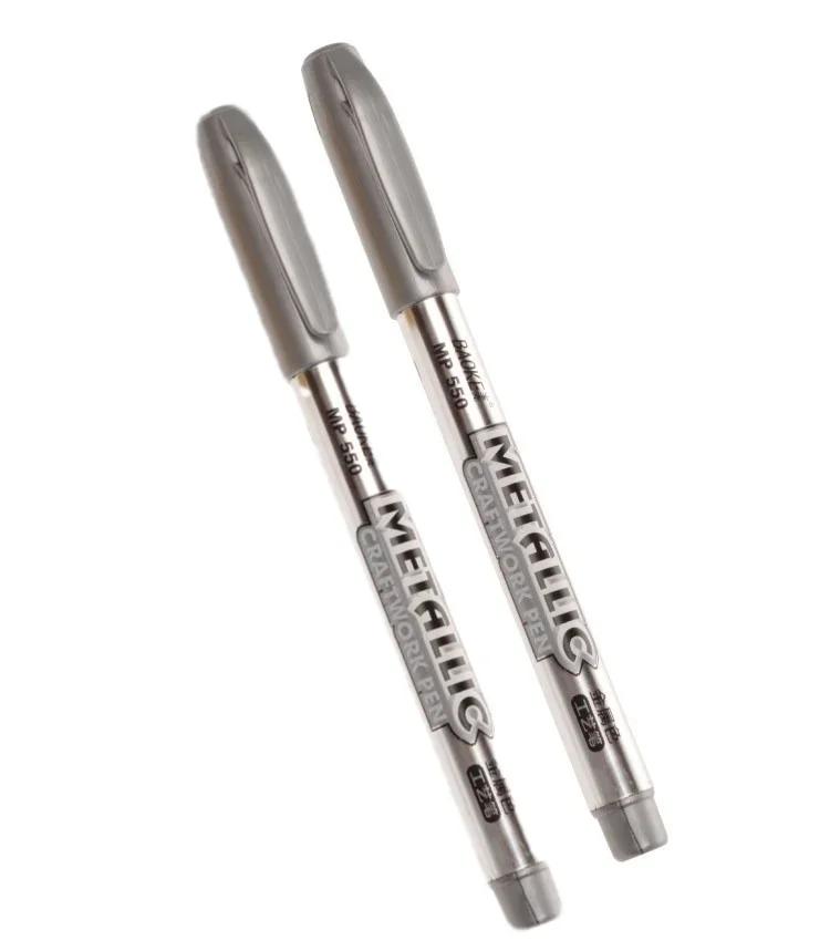 Новые 1 шт DIY металлические водостойкие перманентные маркеры для рисования манги школьные офисные золотые и серебряные ручки художественные принадлежности