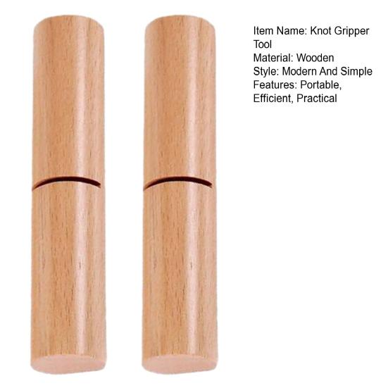 2 шт. Деревянные захваты для узлов из силикона для бусин DIY Crafts Затягивание узлов Съемник Инструмент для бусин Браслеты Брелки Браслеты