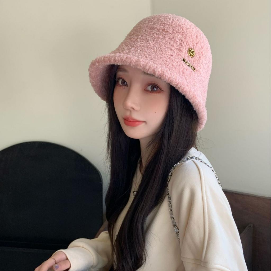 Осенне-зимняя новая шапка женская плюшевая панама однотонная универсальная зимняя термобельё шапка универсальная утолщённая
