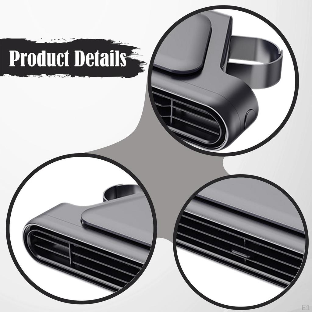 Cooling Fan for Backseat Easy Installation Speed Adjustable Air Circulation RV Driving
