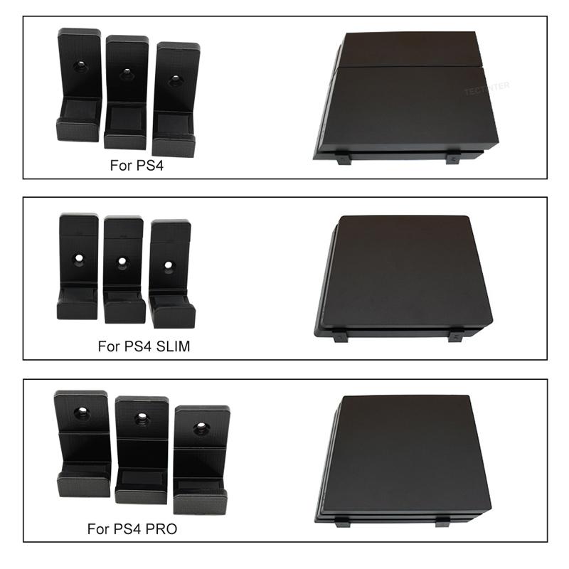 Настенный держатель для консоли PS4 Кронштейн для PlayStation 4 Подставка для хранения Хост-стойка Крюк Основание для PS4 Pro/Slim Аксессуары