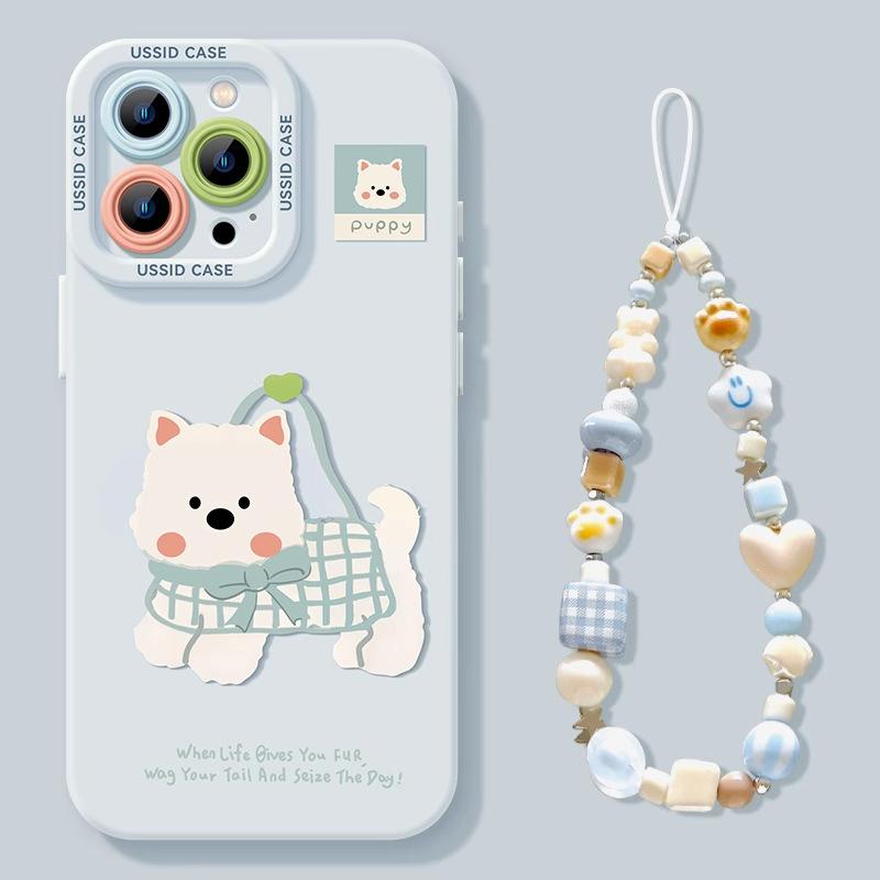 Чехол для мобильного телефона West Highland Puppy Apple 11promax 11 синий 11plus силиконовый 11 с ремешком 11 полностью закрывающий чехол