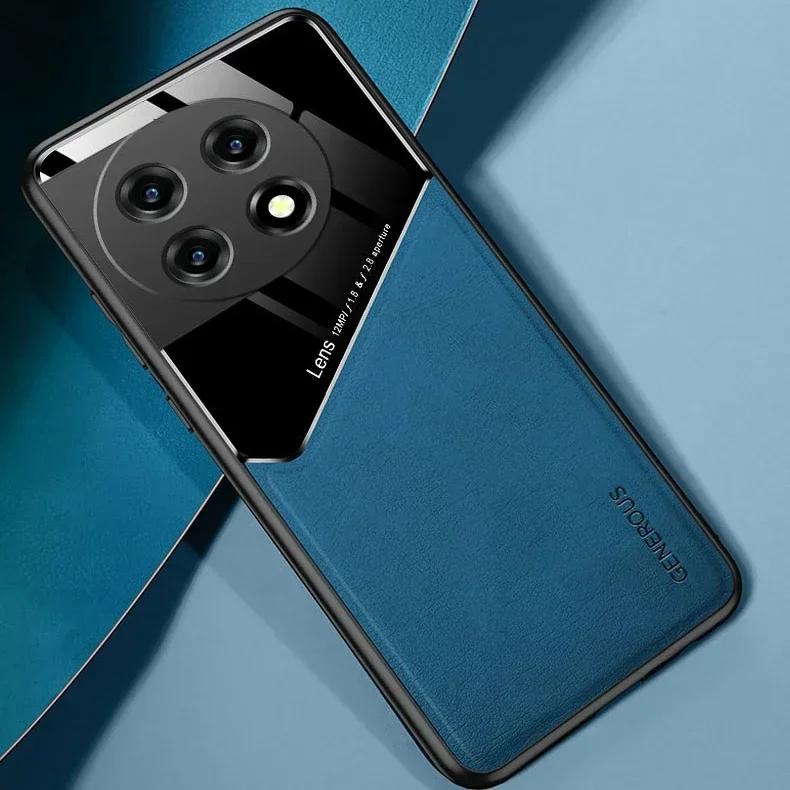 Роскошный кожаный автомобильный магнитный защитный чехол для OnePlus 12R 11R 10T Pro 8T 10R Ace 2V Nord CE4 3 Lite 2 4G 5G защитный противоударный защитный чехол