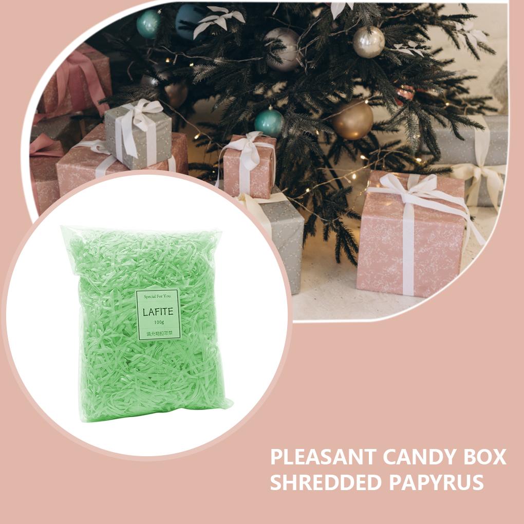 Цветная измельченная гофрированная бумага Лафит Наполнитель из рафии Конфетти Подарочная коробка Наполнитель для дня рождения Домашний материал Упаковка