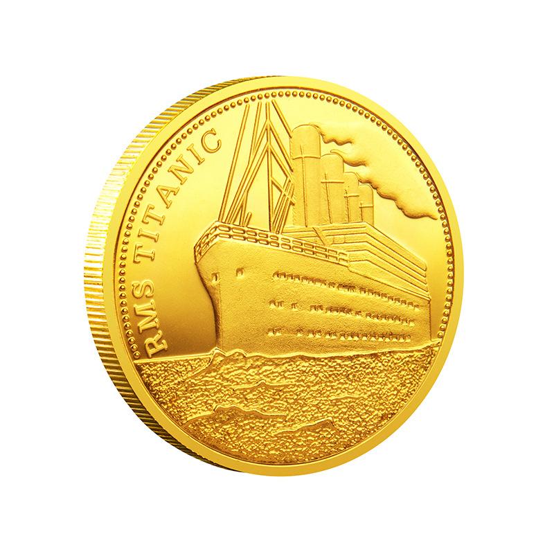 Titanic commemorative coins metal medals decorations