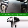 Подходит для toyota hilux vigo 2004-2015 черная карбоновая отделка рулевого колеса, салон автомобиля 2012 2013 2014