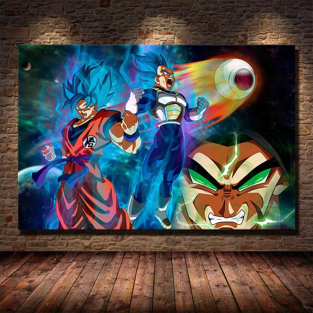 Классический японский аниме Dragon Ball Goku плакат холст картина детский подарок росписи гостиная спальня дома настенная картина украшение без рамки