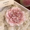 Французская ретро заколка для волос с пионами, романтические цветы, боковая заколка, заколка-уточка, шпилька для волос, женский головной убор, заколка-автомат, свадебный головной убор