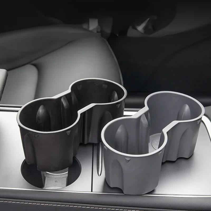 Tesla Model 3/Y Water Cup Holder Centre Console Cup Holder Drink Holder Inserts for 2026~2026 Tesla Model 3/Y Accessories