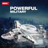 WOMA TOYS C0836 829 шт. Серебряный большой игрушечный реактивный военный самолет военно-воздушных сил транспортный самолет строительные блоки набор для детей