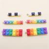 Корейские радужные акриловые строительные блоки ювелирные изделия: Ожерелье, серьги, брелок, подвеска на сумку ручной работы.