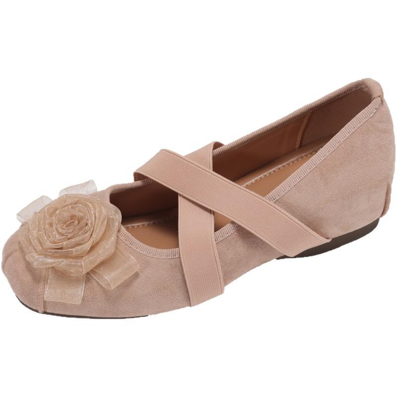 Autumn new inner height increase explosion retro ballet shoes versatile niche sweet Mary Jane single shoes