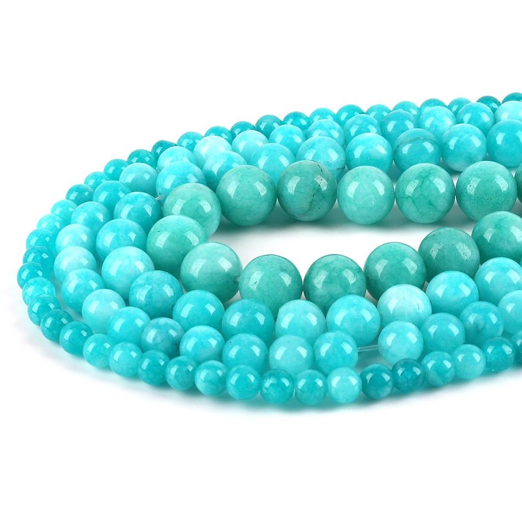 Круглые свободные бусины из камня с натуральной глазурью и бирюзой длиной 15 дюймов для изготовления ювелирных изделий