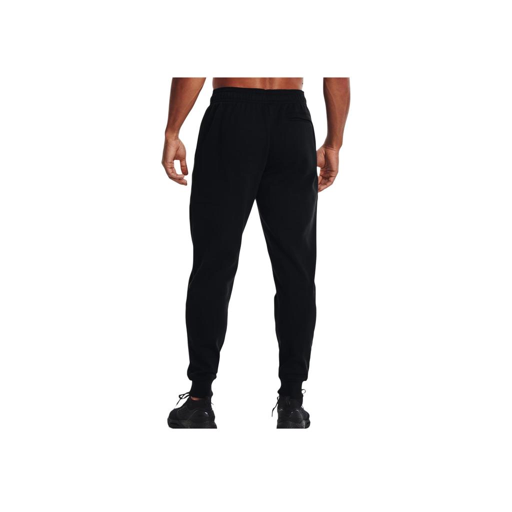 Under Armour Rival Fleece Chroma Стильные Удобные Мягкие Универсальные Вязаные Спортивные Штаны Мужские Брюки Черные 1370345-001