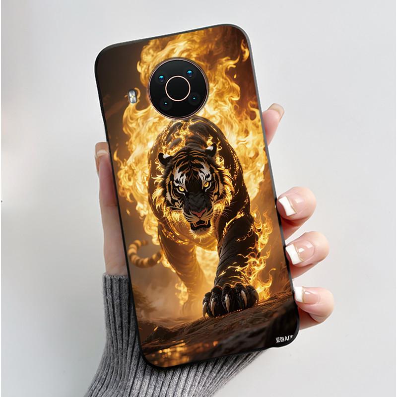 Чехол для телефона Nokia X10 X20 X100 Черный Матовый Мягкий ТПУ Полностью Защищающий Чехол Эстетичный Роскошный Милый Крутой Для Мальчиков Девочек Корпус