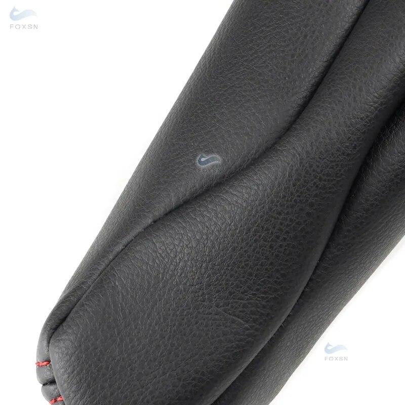 For Land Rover Discovery 3 4 04-16 For Range Rover Sport 05-13 2pcs Side Seat Armrest Handle Leather Cover Decor Black-red Line