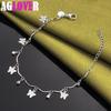 925 Sterling Silver Butterfly AAA Zircon Bracelet Jewelry